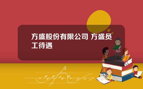 方盛股份有限公司 方盛员工待遇