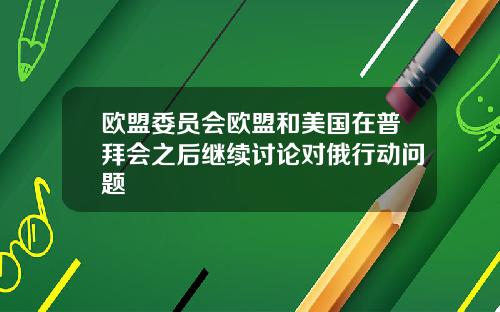 欧盟委员会欧盟和美国在普拜会之后继续讨论对俄行动问题