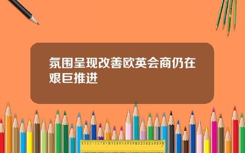 氛围呈现改善欧英会商仍在艰巨推进