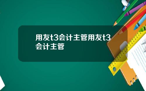 用友t3会计主管用友t3会计主管