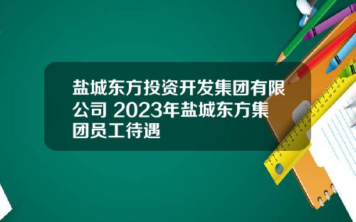 盐城东方投资开发集团有限公司 2023年盐城东方集团员工待遇