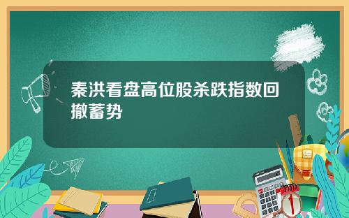 秦洪看盘高位股杀跌指数回撤蓄势