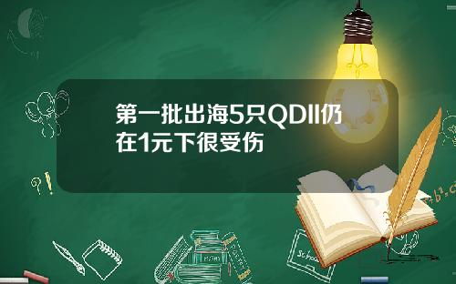 第一批出海5只QDII仍在1元下很受伤