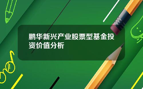 鹏华新兴产业股票型基金投资价值分析