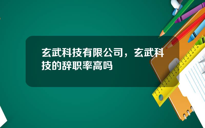 玄武科技有限公司，玄武科技的辞职率高吗