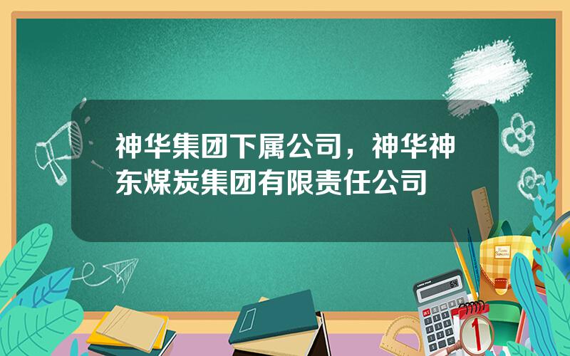 神华集团下属公司，神华神东煤炭集团有限责任公司