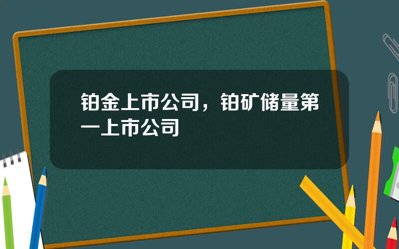 铂金上市公司，铂矿储量第一上市公司